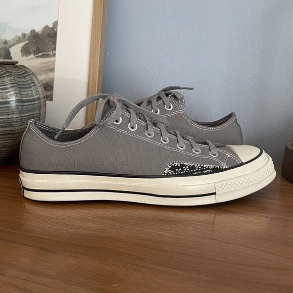 NEW Converse Chuck 70 Crafted Bandanna Woven Ollie Patch Grey